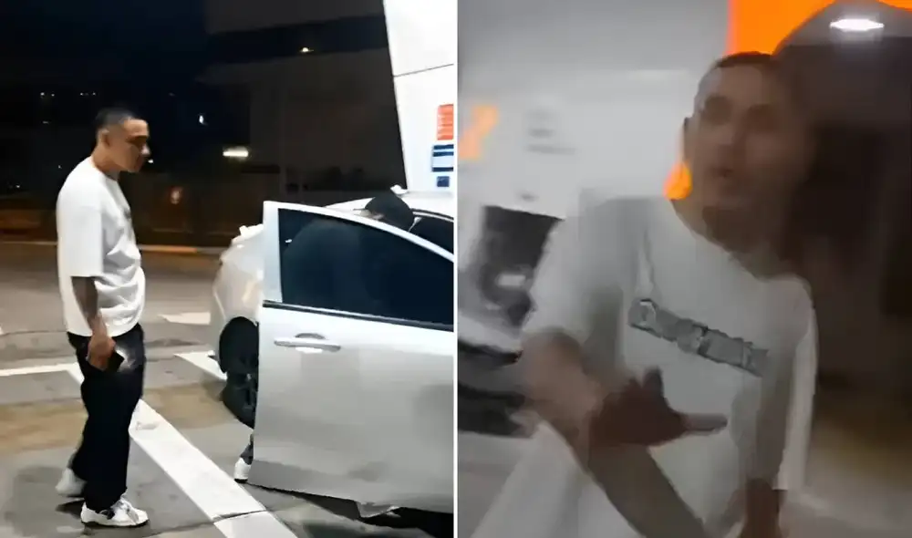 Jean Deza fue grabado por la trabajadora durante el incidente. Jean Deza fue grabado por la trabajadora durante el incidente.