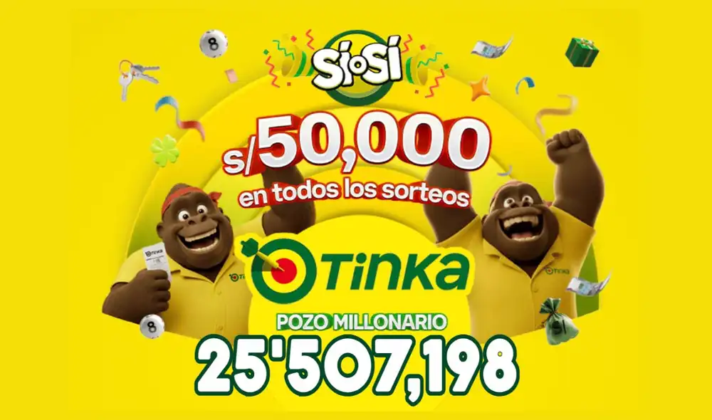 Sorteo de La Tinka del miércoles 26 de agosto: conoce los premios del Pozo Millonario, boliyapa, S/50.000 y más. Sorteo de La Tinka del miércoles 26 de agosto: conoce los premios del Pozo Millonario, boliyapa, S/50.000 y más.