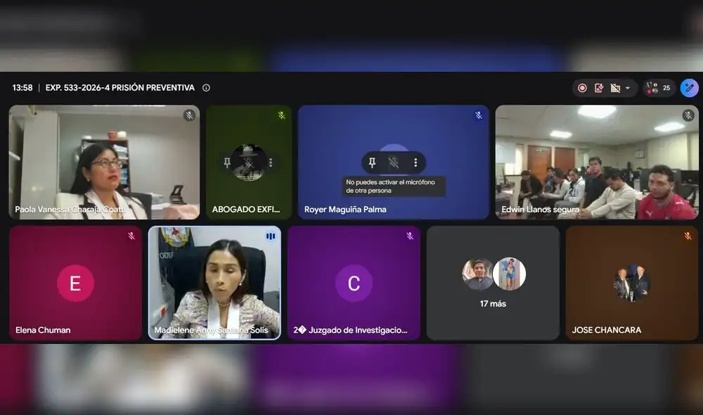 Audiencia de prisión preventiva pata 4 policías y 3 civiles.
