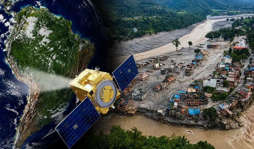 La Agencia Espacial del Perú (CONIDA) envía imágenes del satélite PeruSAT-1 para ayudar en la evaluación de las inundaciones en Nepal, integrándose a acciones internacionales de respuesta.