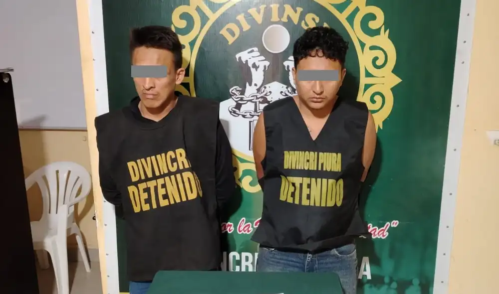 Detenidos en Piura por presunta extorsión Detenidos en Piura por presunta extorsión
