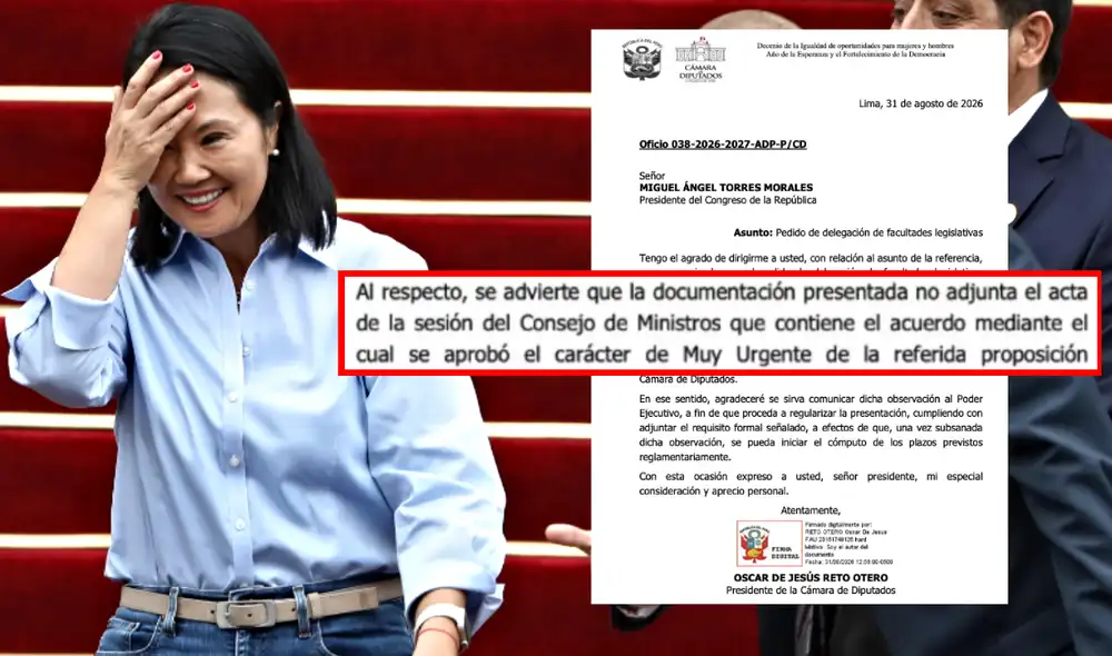 El trámite recién iniciará cuando el Ejecutivo subsane la observación.
