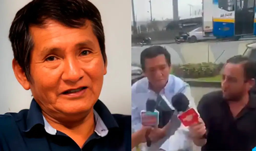 Óscar Custodio, propietario de La Bella Luz, recibió duras críticas en redes sociales por agredir a un periodista mientras se dirigía a la Fiscalía sobre el caso Naldy Saldaña. Foto: 'X'.