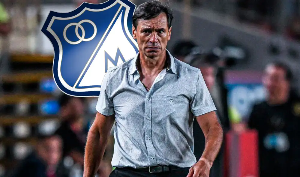 Fabián Bustos solo dirigió a Universitario de Deportes en el fútbol peruano. Foto: composición LR/Millonarios/Liga 1