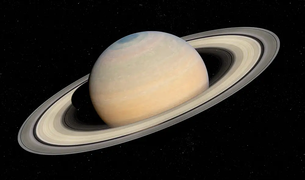 Los científicos encontraron una nueva estructura geométrica en el polo sur de Saturno. Foto: AdobeStock Los científicos encontraron una nueva estructura geométrica en el polo sur de Saturno. Foto: AdobeStock