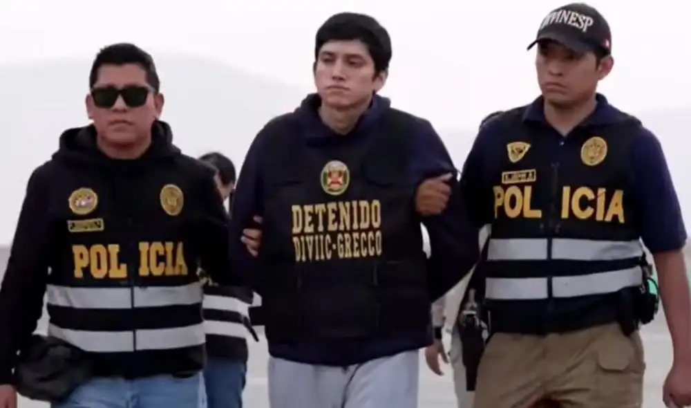 Jhonsson Smit Cruz Torres, conocido como ‘Jhonsson Pulpo’, fue capturado en Bolivia y llegó a Lima esta tarde.