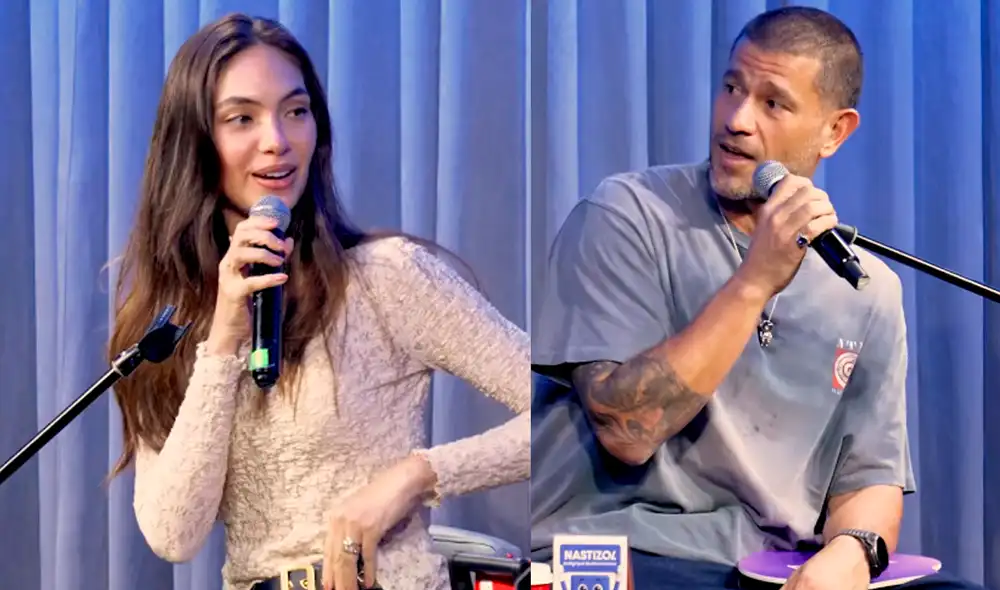 Natalie Vértiz fue la invitada en el podcast ‘Yaco y el Loco’, donde expresó su incomodidad con Yaco Eskenazi tras comentarios sobre su apoyo en deudas familiares. Fotos: captura/Youtube Natalie Vértiz fue la invitada en el podcast ‘Yaco y el Loco’, donde expresó su incomodidad con Yaco Eskenazi tras comentarios sobre su apoyo en deudas familiares. Fotos: captura/Youtube