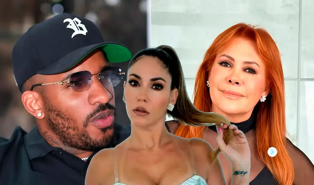 Tilsa Lozano junto a Jefferson Farfán y Magaly Medina Tilsa Lozano junto a Jefferson Farfán y Magaly Medina