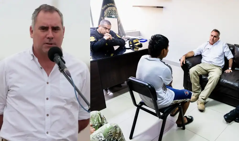 El ministro de Defensa, Rafael Belaúnde Llosa, desmiente su participación en el interrogatorio a los detenidos por el secuestro de Jenss Lara Tantaquilla en Trujillo.