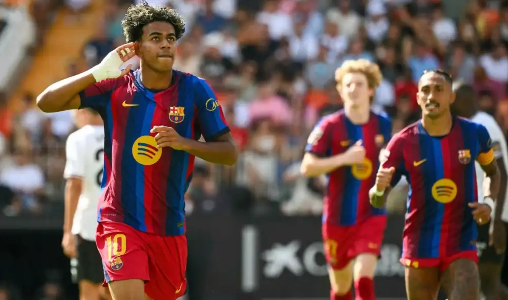 Lamine Yamal anotó un doblete en la victoria de Barcelona. Foto: LaLiga Lamine Yamal anotó un doblete en la victoria de Barcelona. Foto: LaLiga