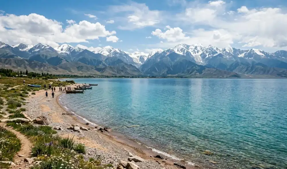 Un próspero centro de la Ruta de la Seda yace congelado en el tiempo bajo un lago de Asia Central. Foto: Karakol hub