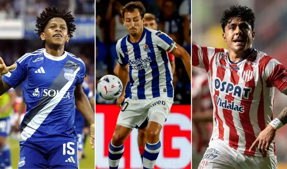 Emelec, Real Sociedad y Unión de Santa Fe juegan hoy en sus respectivas ligas. Foto: Liga Pro/LaLiga/LFP/composición LR Emelec, Real Sociedad y Unión de Santa Fe juegan hoy en sus respectivas ligas. Foto: Liga Pro/LaLiga/LFP/composición LR