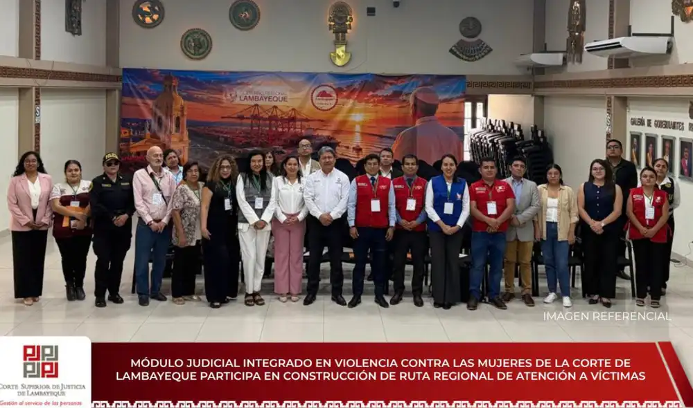 Corte de Lambayeque participa en la ruta regional contra la violencia. Foto: difusión.