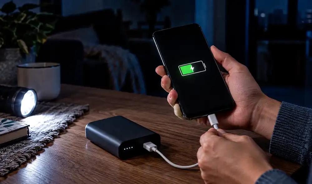 Durante cortes de energía, es crucial preparar métodos alternativos para cargar teléfonos, según autoridades de gestión de crisis y Ready.gov. Durante cortes de energía, es crucial preparar métodos alternativos para cargar teléfonos, según autoridades de gestión de crisis y Ready.gov.