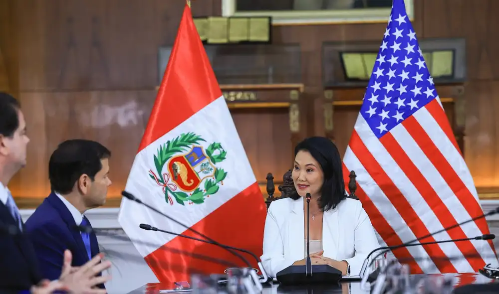 Keiko Fujimori se pronunció sobre el ingreso del Perú al Escudo de las Américas. Foto: Presidencia.
