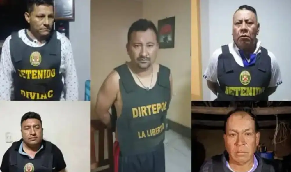 Integrantes de la  organización criminal Los Letales del Norte II