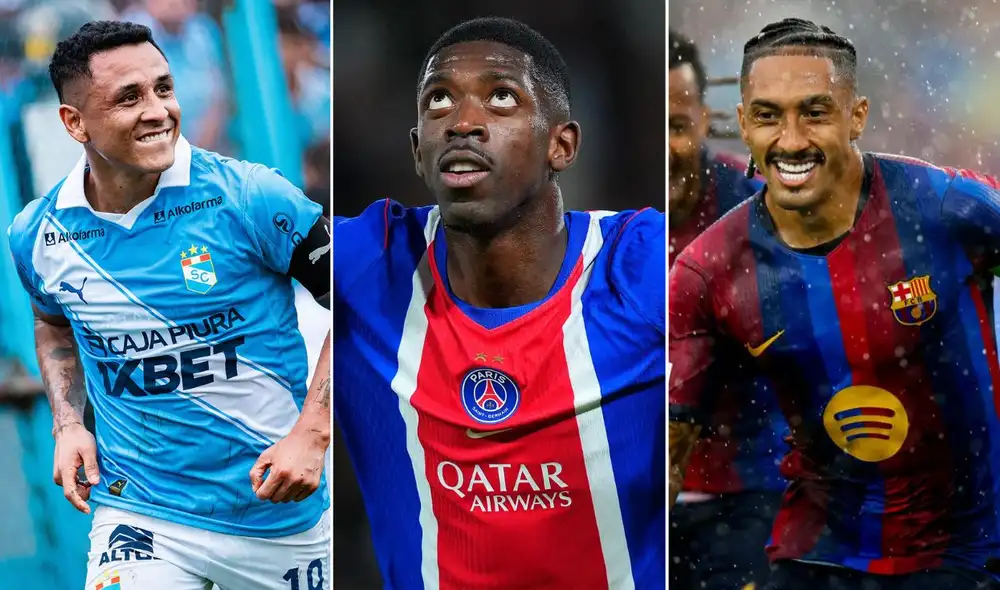 Sporting Cristal, PSG y Barcelona juegan hoy en sus respectivos torneos. Foto: Sporting Cristal/Ligue 1/LaLiga/composición LR