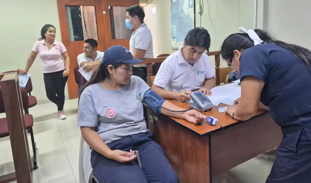 Corte del Santa realizó campaña de salud para trabajadores de Huarmey. Foto: difusión.