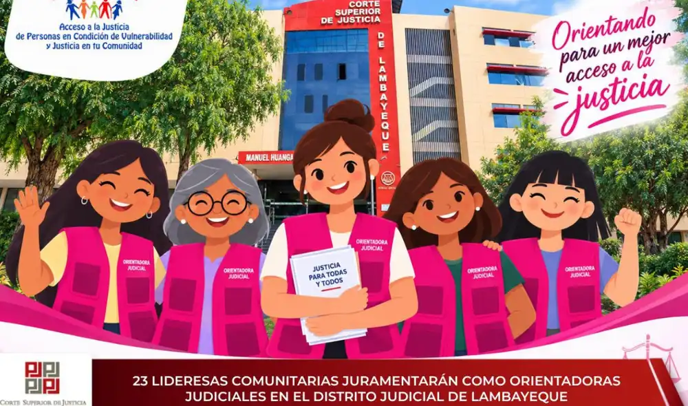23 lideresas comunitarias serán acreditadas como orientadoras judiciales. Foto: difusión.