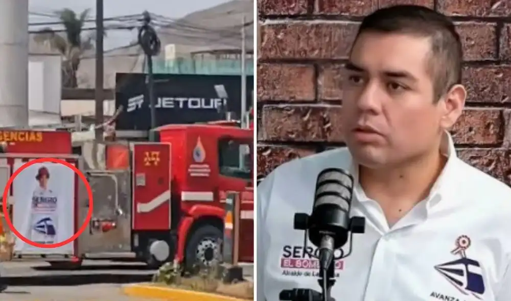 El Cuerpo General de Bomberos Voluntarios del Perú cuestiona al candidato a alcalde de La Molina, Sergio Castromonte, por uso de elementos de la institución en su campaña.