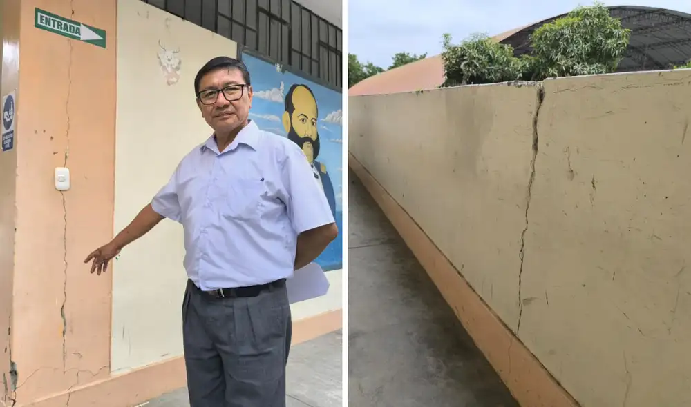 Institución educativa Nuestra Señora del Rosario de Piura en riesgo de colapso