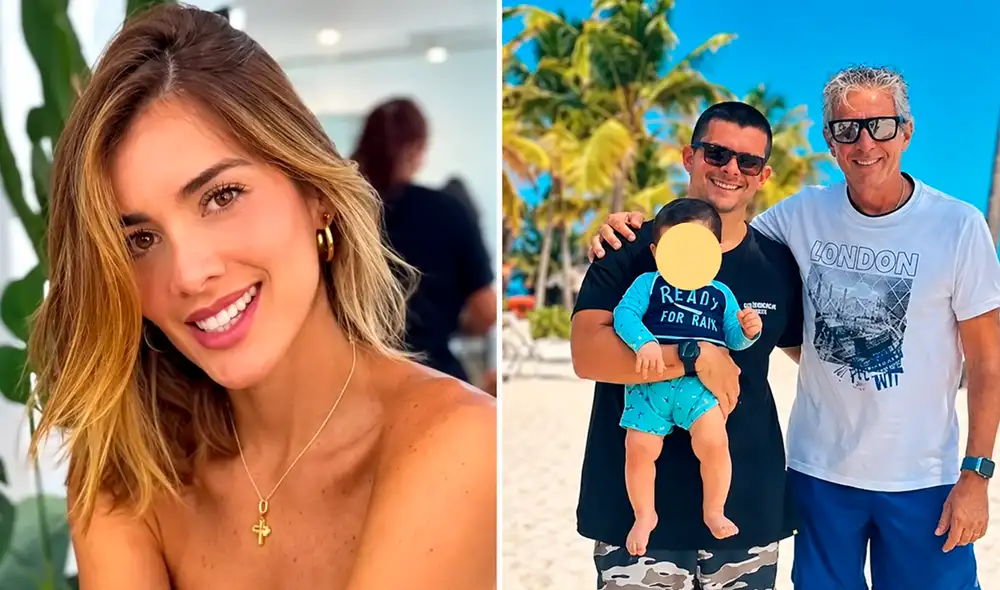 Korina y papá de Mario Hart