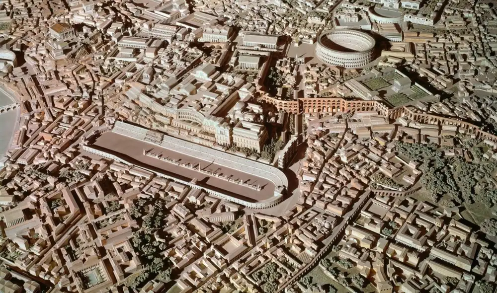 Un nuevo análisis de casi 300.000 kilómetros de calzadas romanas revela una compleja red. Foto: Museo della Civiltà Romana
