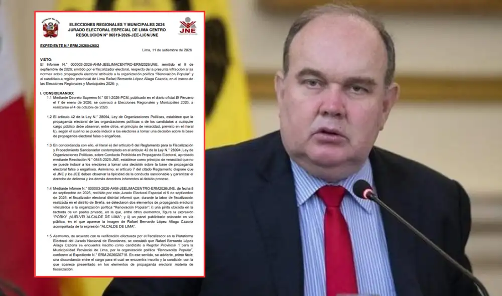 JEE Lima Centro abre proceso sancionador a López Aliaga por mostrarse como candidato a alcalde. JEE Lima Centro abre proceso sancionador a López Aliaga por mostrarse como candidato a alcalde.