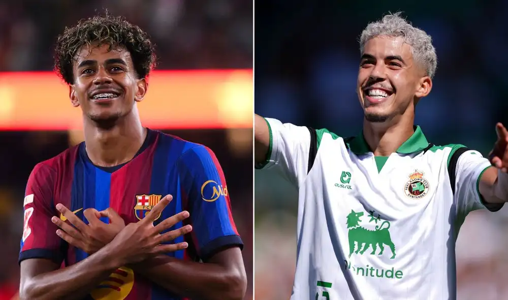 Barcelona y Racing Santander se enfrentan en el Spotify Camp Nou. Foto: LaLiga/composición LR Barcelona y Racing Santander se enfrentan en el Spotify Camp Nou. Foto: LaLiga/composición LR