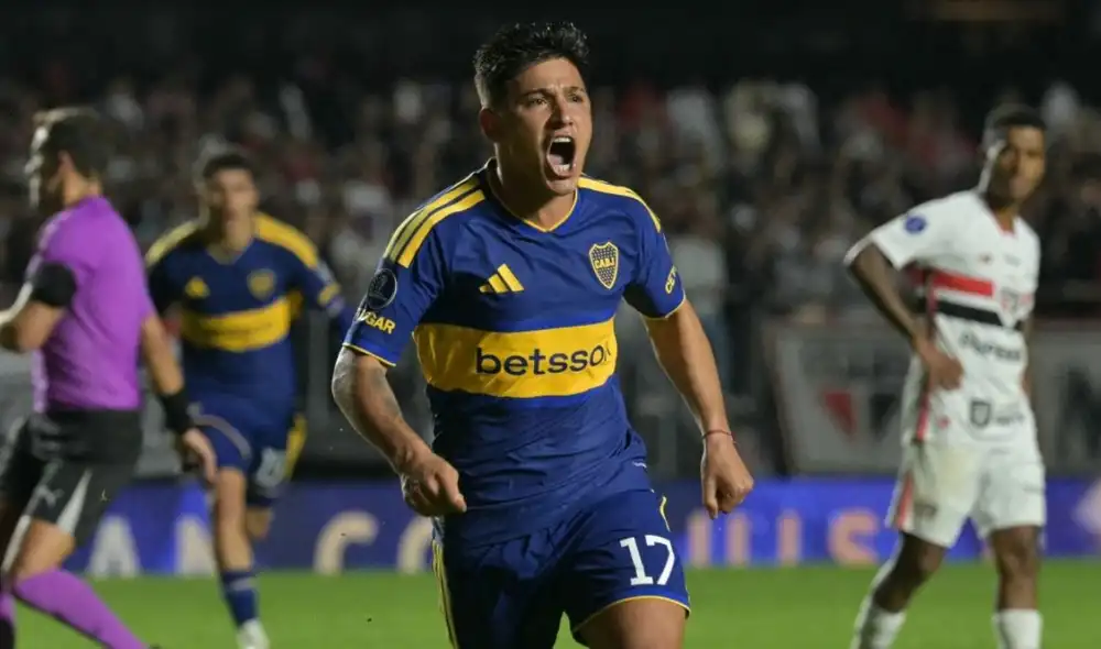 Leandro Lozano anotó para Boca Juniors. Foto: Copa Sudamericana
