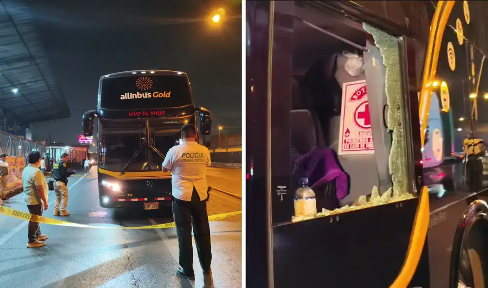 Bus atacado en San Martín de Porres Bus atacado en San Martín de Porres
