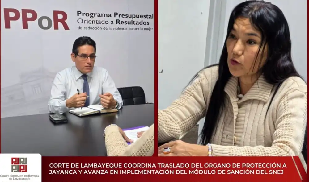 Corte de Lambayeque avanza en implementación del Módulo de Sanción del SNEJ. Foto: difusión.