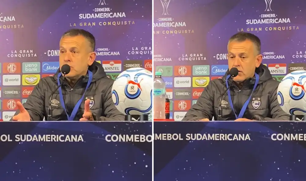 Horacio Melgarejo y su análisis tras amarga derrota de Cienciano en la Copa Sudamericana. Foto: Composición LR