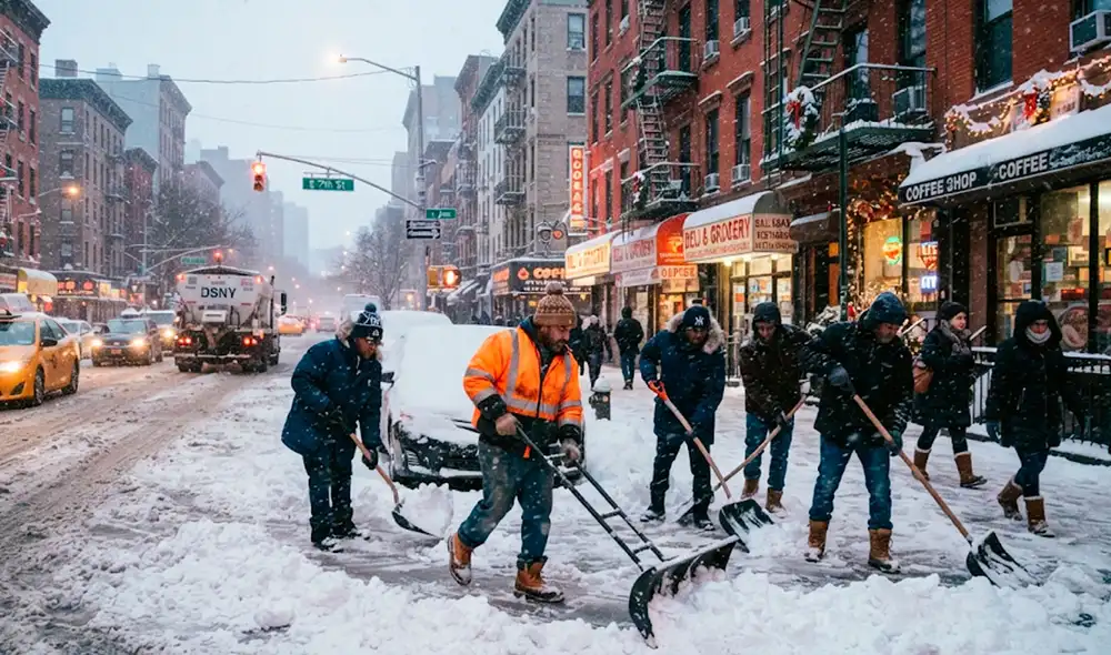 Nueva York está buscando paleadores para la temporada de invierno. Nueva York está buscando paleadores para la temporada de invierno.