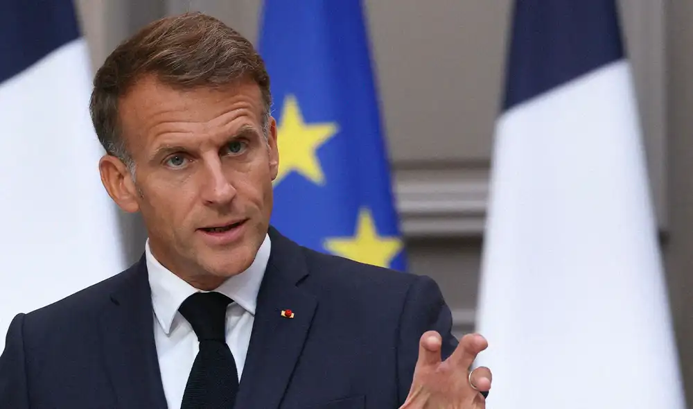 El mandatario advirtió que Francia mantendrá su apoyo a Ucrania. Foto: AFP. El mandatario advirtió que Francia mantendrá su apoyo a Ucrania. Foto: AFP.