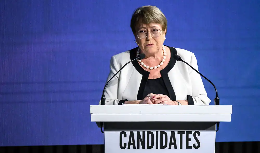 Bachelet subrayó que su postulación buscaba promover la representación regional y femenina en la ONU. Foto: AFP. Bachelet subrayó que su postulación buscaba promover la representación regional y femenina en la ONU. Foto: AFP.