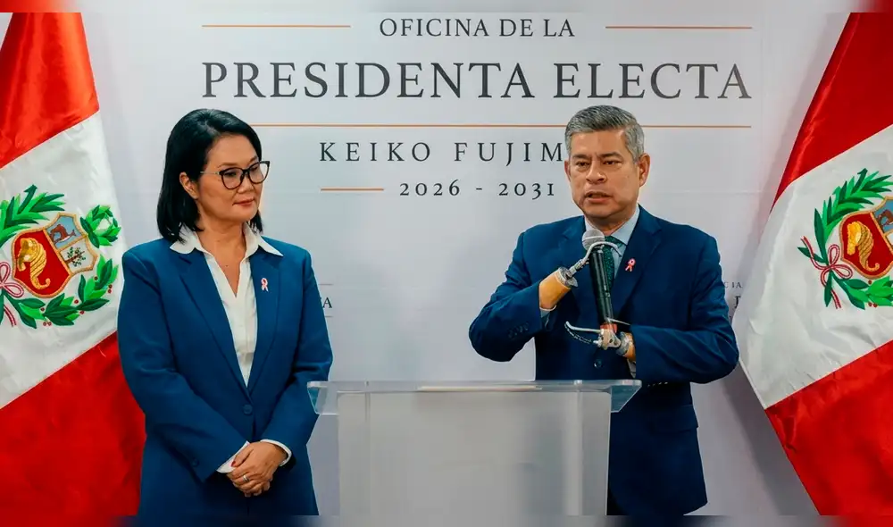 Keiko Fujimori y Luis Galarreta Keiko Fujimori y Luis Galarreta