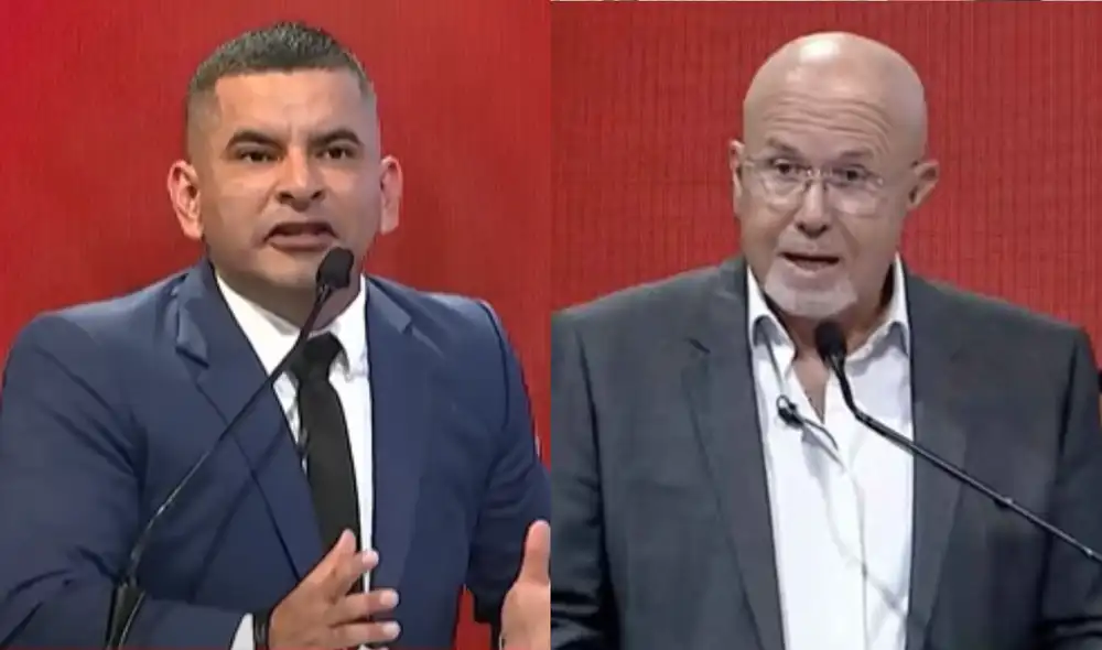 Elio Riera cuestiona a Carlos Bruce por disparar pistola eléctrica contra su asesor. Elio Riera cuestiona a Carlos Bruce por disparar pistola eléctrica contra su asesor.