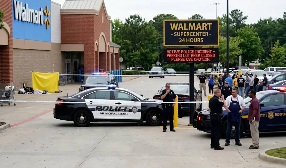 Una persona muere a causa de un tiroteo cerca al supermercado Walmart.
