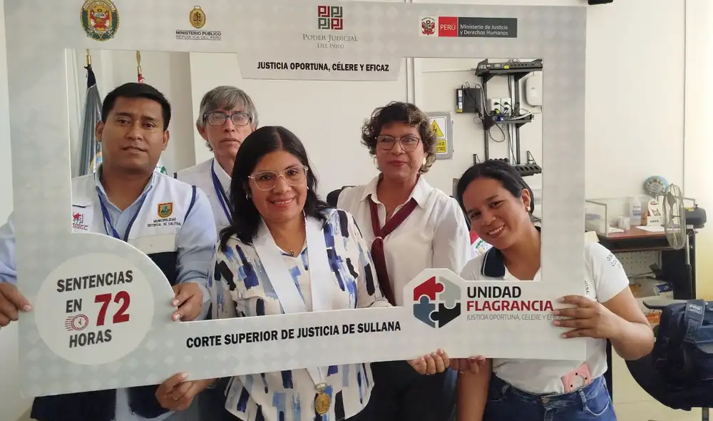 Estudiantes de Salitral participaron en la “Ruta de Flagrancia”. Foto: difusión. Estudiantes de Salitral participaron en la “Ruta de Flagrancia”. Foto: difusión.