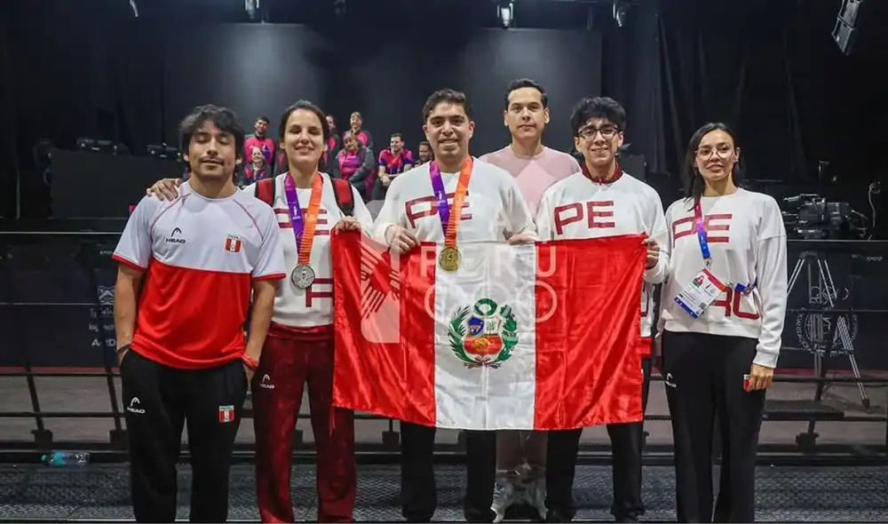 Domenico Suárez y Patricia Pérez obtuvieron medallas en la primera participación oficial de los esports en los Juegos Suramericanos. Foto: IPD