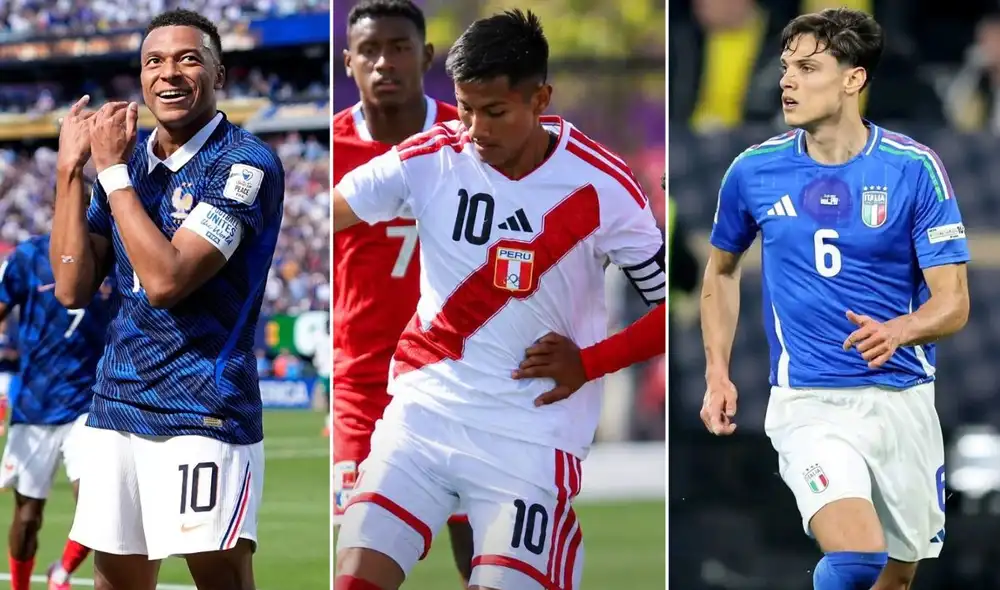 Francia, Perú e Italia juegan hoy en sus respectivos torneos. Foto: UEFA/Juegos Suramericanos/composición LR Francia, Perú e Italia juegan hoy en sus respectivos torneos. Foto: UEFA/Juegos Suramericanos/composición LR