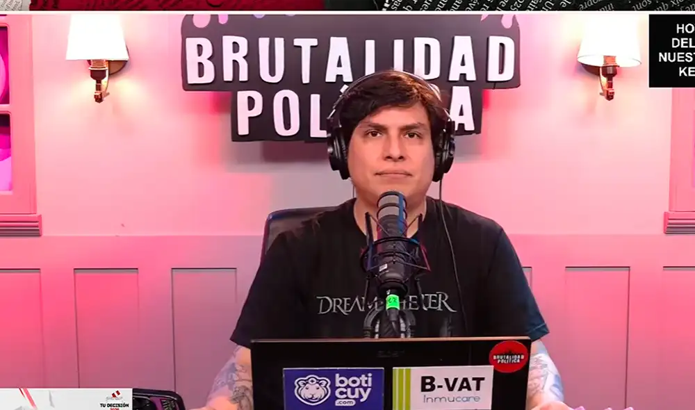 Curwen explicó las razones del fin de su podcast 'Brutalidad política'. Foto: YouTube. Curwen explicó las razones del fin de su podcast 'Brutalidad política'. Foto: YouTube.