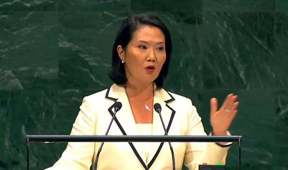 Keiko Fujimori dio un discurso ante la Asamblea General de la ONU | Foto: ONU. Keiko Fujimori dio un discurso ante la Asamblea General de la ONU | Foto: ONU.