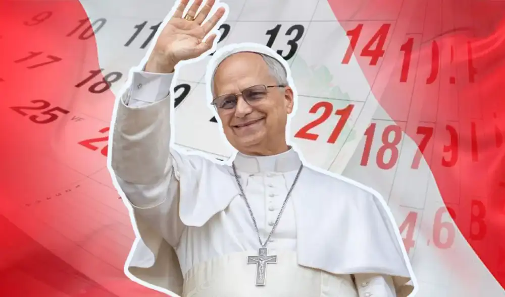 La posible visita del papa León XIV al Perú en noviembre podría derivar en cambios en el calendario laboral. El Gobierno evalúa establecer el 16 de noviembre como feriado nacional. La posible visita del papa León XIV al Perú en noviembre podría derivar en cambios en el calendario laboral. El Gobierno evalúa establecer el 16 de noviembre como feriado nacional.