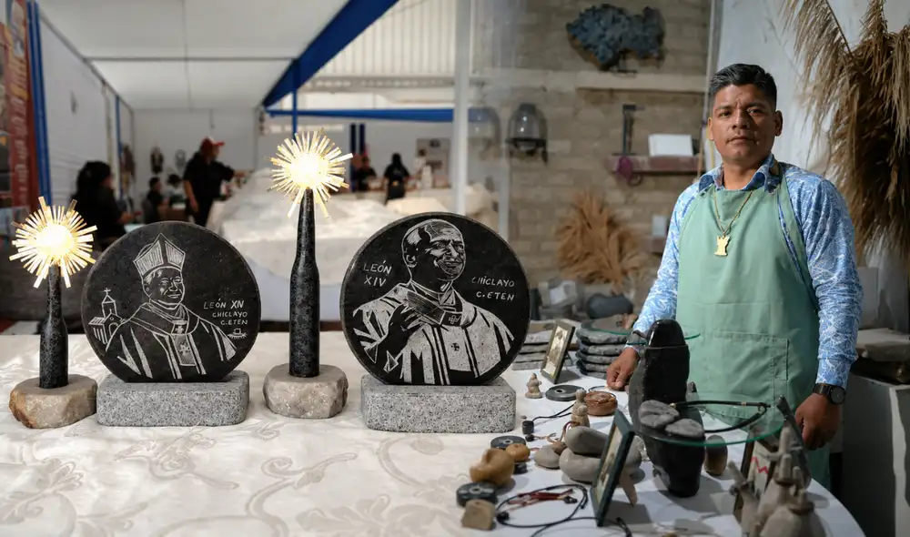 Artesanía en Lambayeque por papa León XIV Artesanía en Lambayeque por papa León XIV