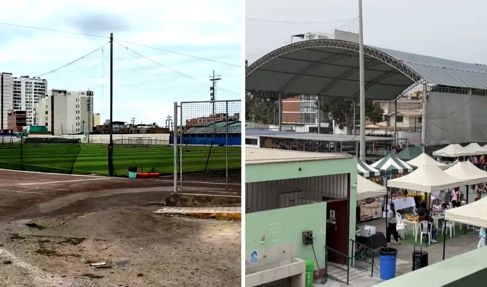 Algunos terrenos son utilizados como campos deportivos y estacionamiento Algunos terrenos son utilizados como campos deportivos y estacionamiento