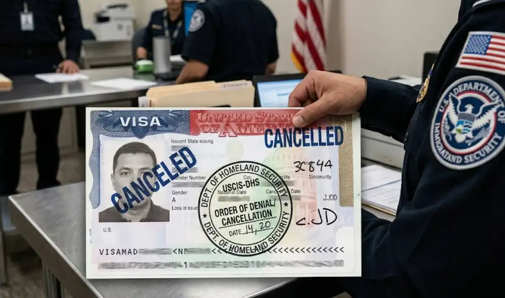 Trump anuncia cancelación masiva de visas para personas de cuatro países sudamericanos.
