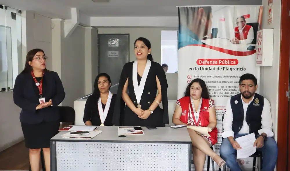 Escolares de Piura participaron en la “Ruta de la Flagrancia”. Foto: difusión.