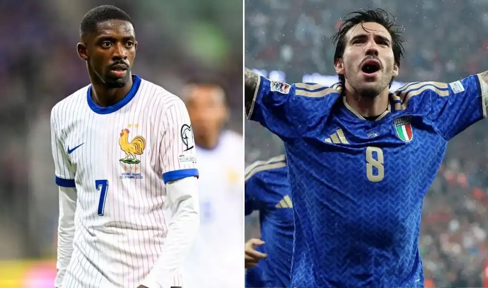 Francia e Italia se enfrentan por la UEFA Nations League. Foto: UEFA/composición LR